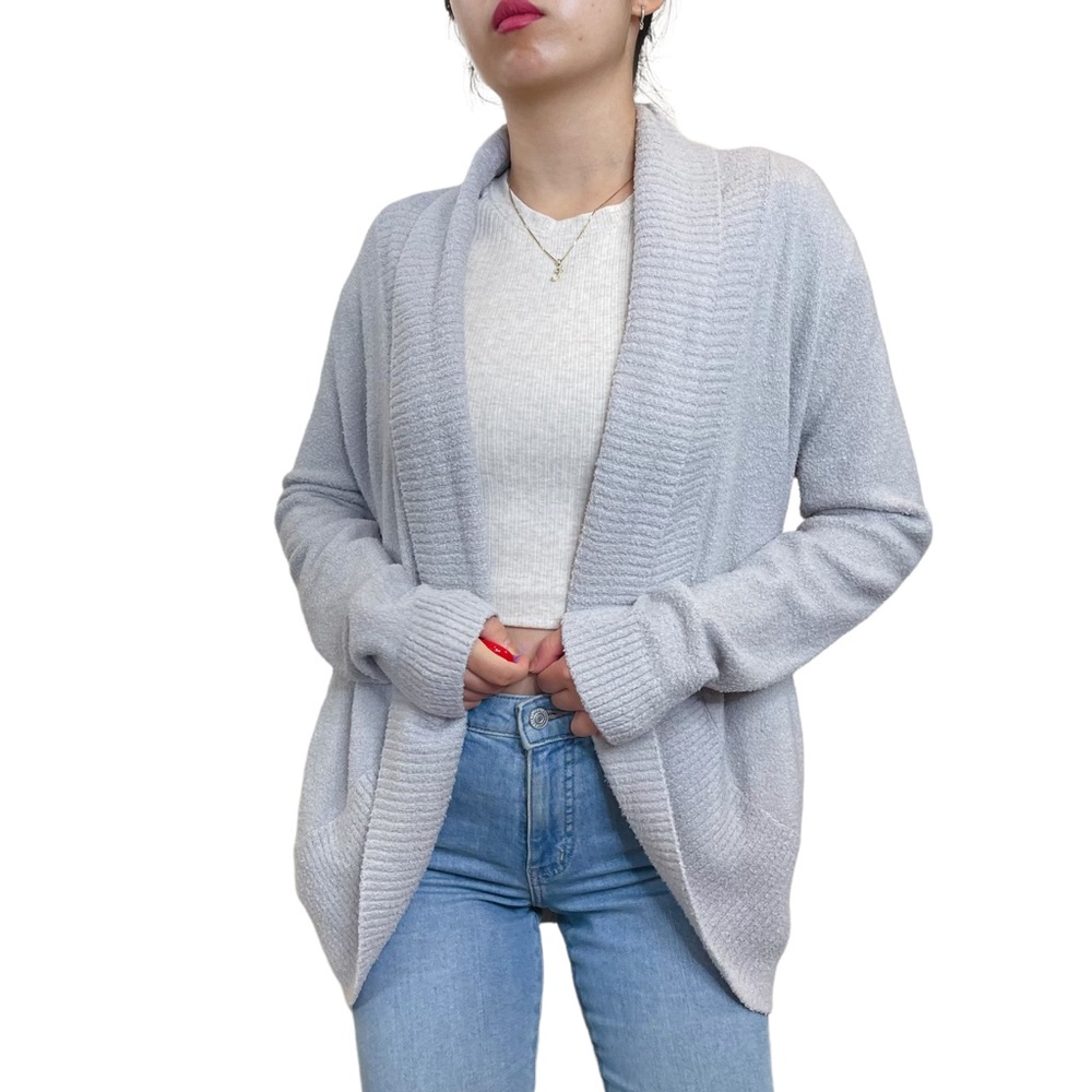 Rachel Zoe Cardigan Openfront Cozy Grey Cardigan Size M